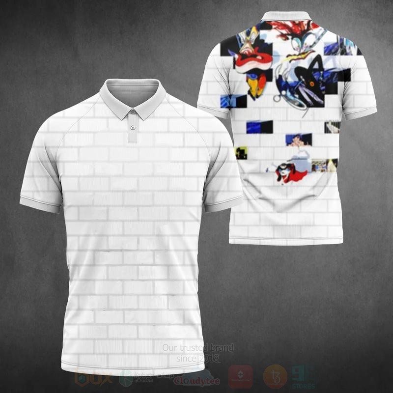BEST Pink Floyd The Wall All Over Print 3D Polo Shirt 10 Pink Floyd The Wall Polo Shirt