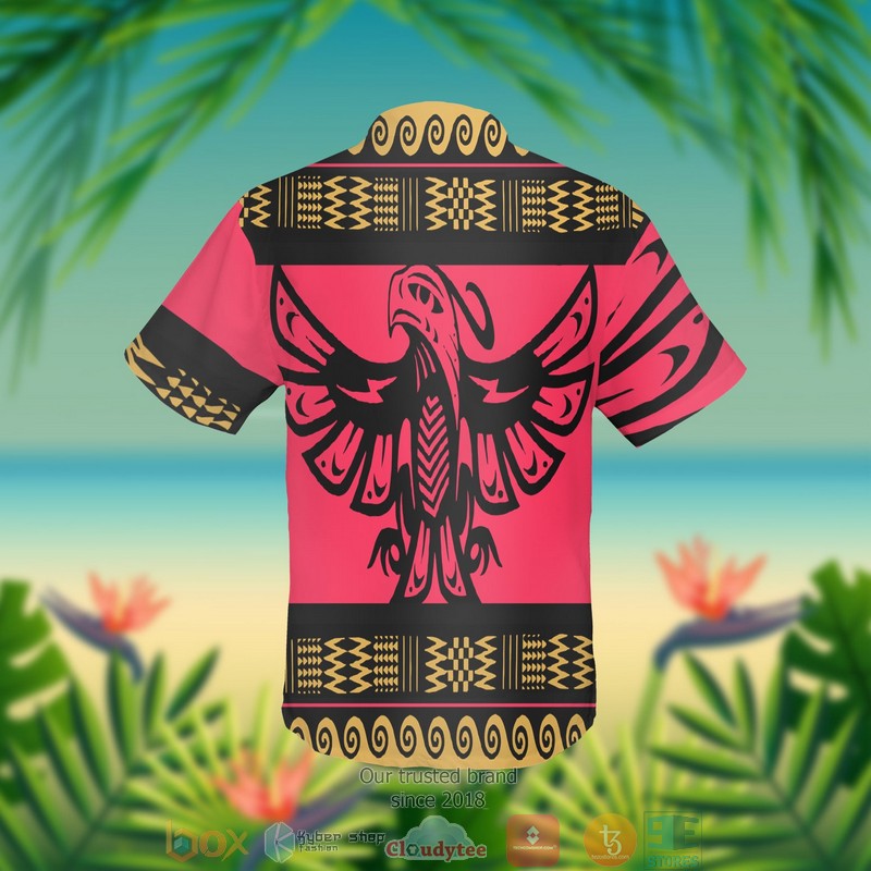 Pink Phoenix Native American Hawaiian Shirt 2 Pink Phoenix Native American Hawaiian Shirt 1