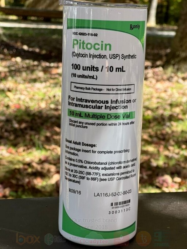BEST Pitocin White Stainless Steel Skinny Tumbler 3 Pitocin White Skinny Tumbler 1 2