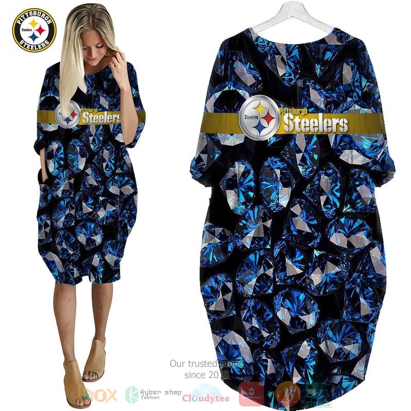 Pittsburgh Steelers NFL diamond black Pocket Dress
