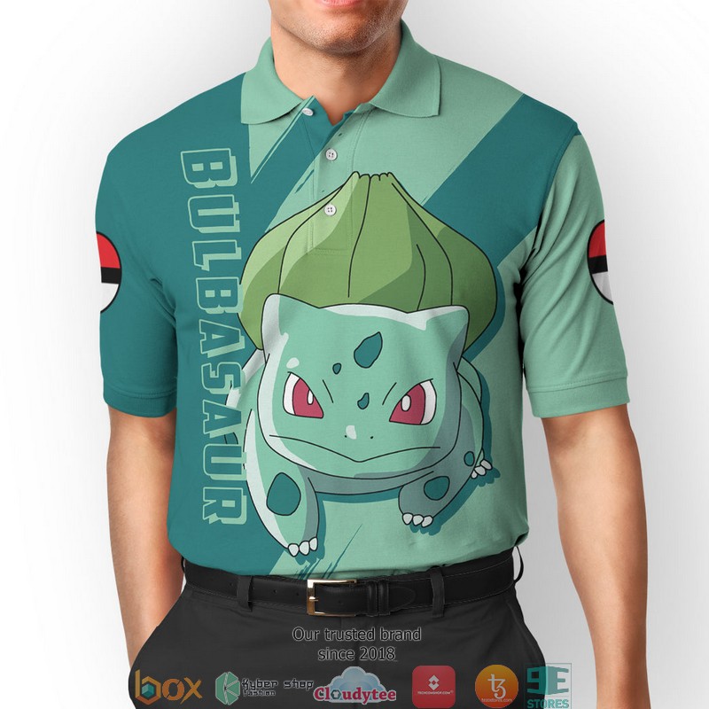 Pokemon Bulbasaur Polo Shirt 1 Pokemon Bulbasaur Polo Shirt
