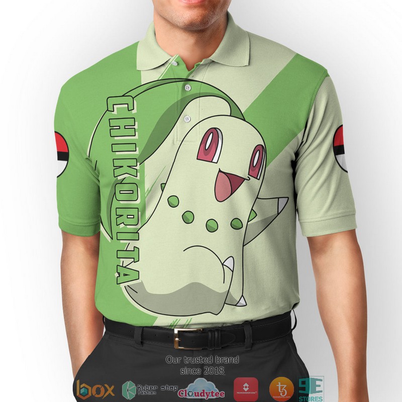 Pokemon Chikorita Polo Shirt