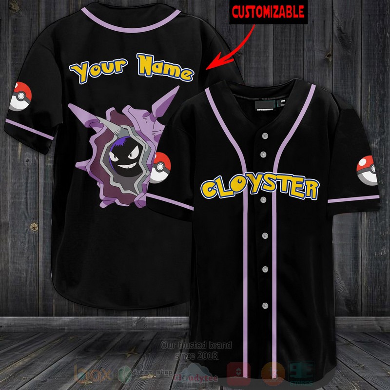 Pokemon Cloyster Personalized Baseball Jersey