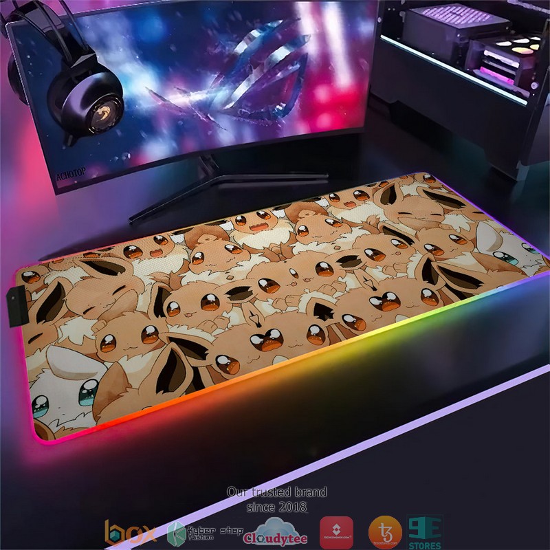 Pokemon Cute Eevee Led Mousepad