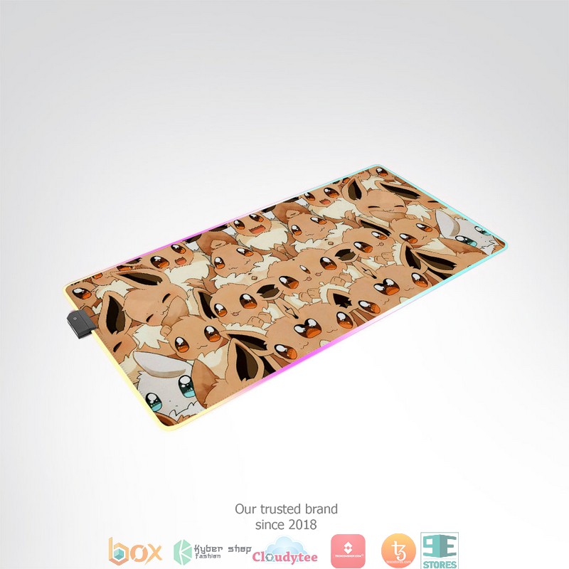 Pokemon Cute Eevee Led Mousepad 1