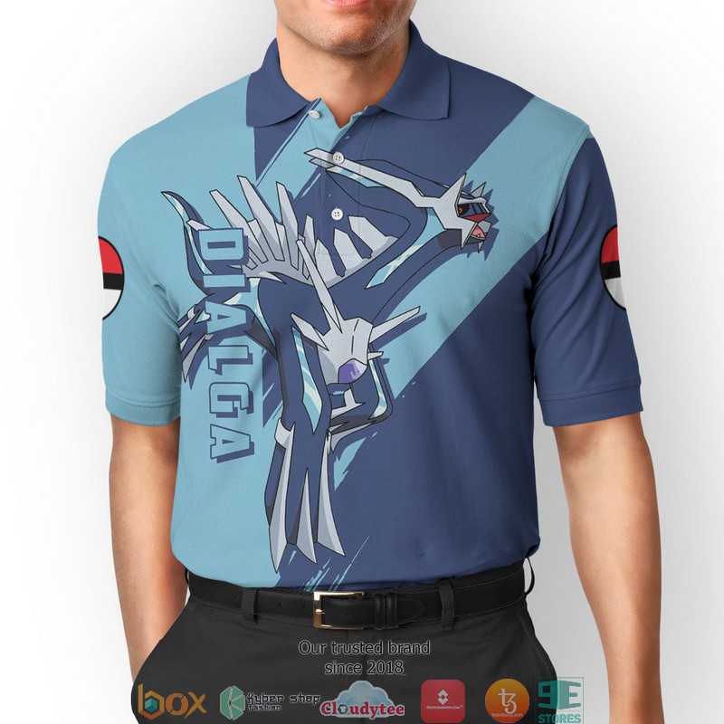 Pokemon Dialga Polo Shirt 1 Pokemon Dialga Polo Shirt