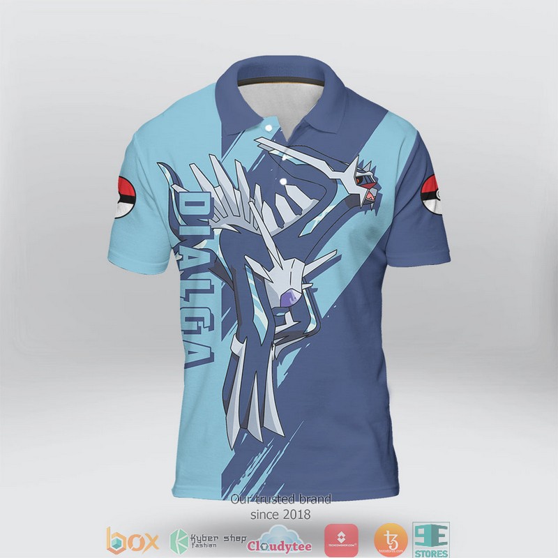 Pokemon Dialga Polo Shirt 2 Pokemon Dialga Polo Shirt 1