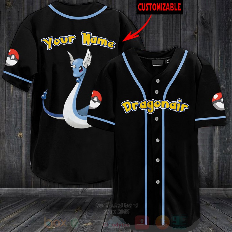 Pokemon Dragonair Personalized Baseball Jersey
