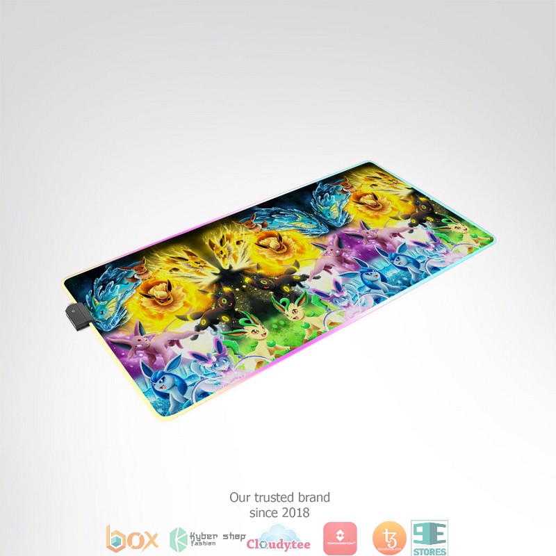Pokemon Eevee Colorful Led Mousepad 1