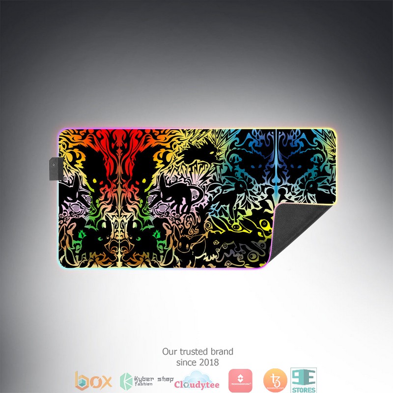 Pokemon Eevee Evolution Led Mousepad 2 Pokemon Eevee Evolution Led Mousepad 1