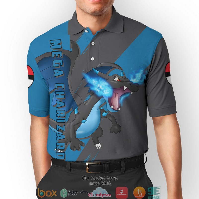 Pokemon Mega Charizard Polo Shirt