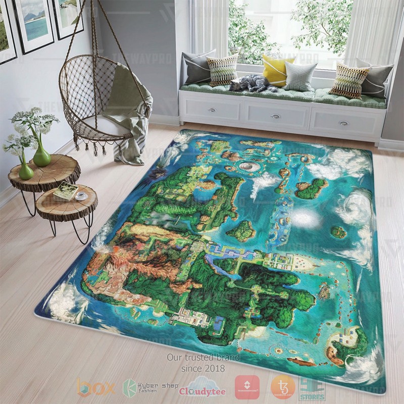 Pokemon ORAS Hoenn Map Rug