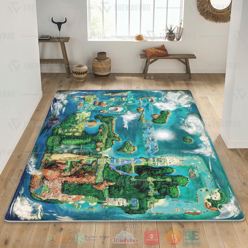 Pokemon ORAS Hoenn Map Rug 1