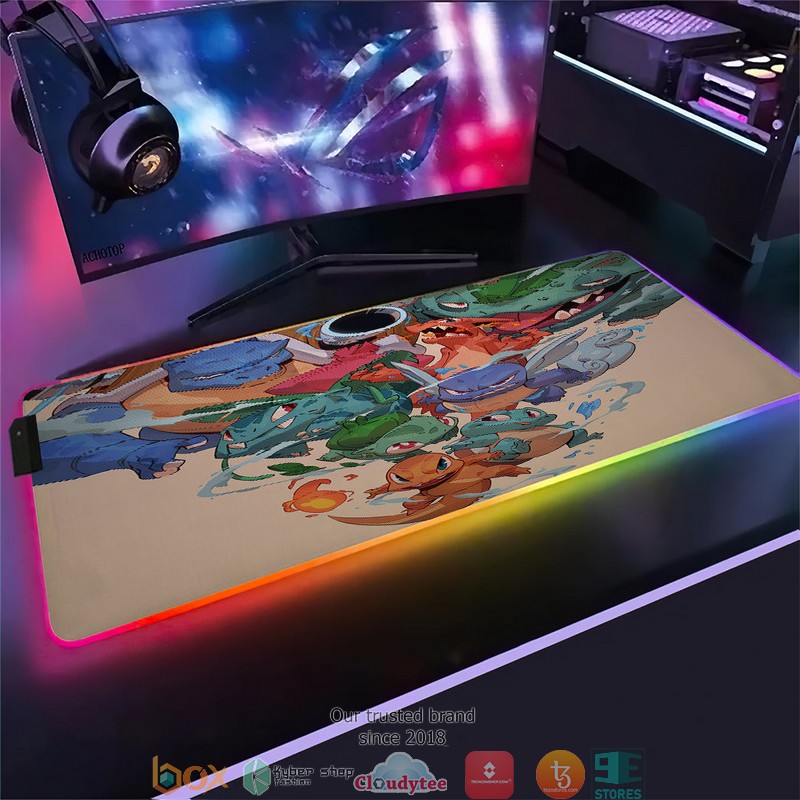 Pokemon Old School Led Mousepad