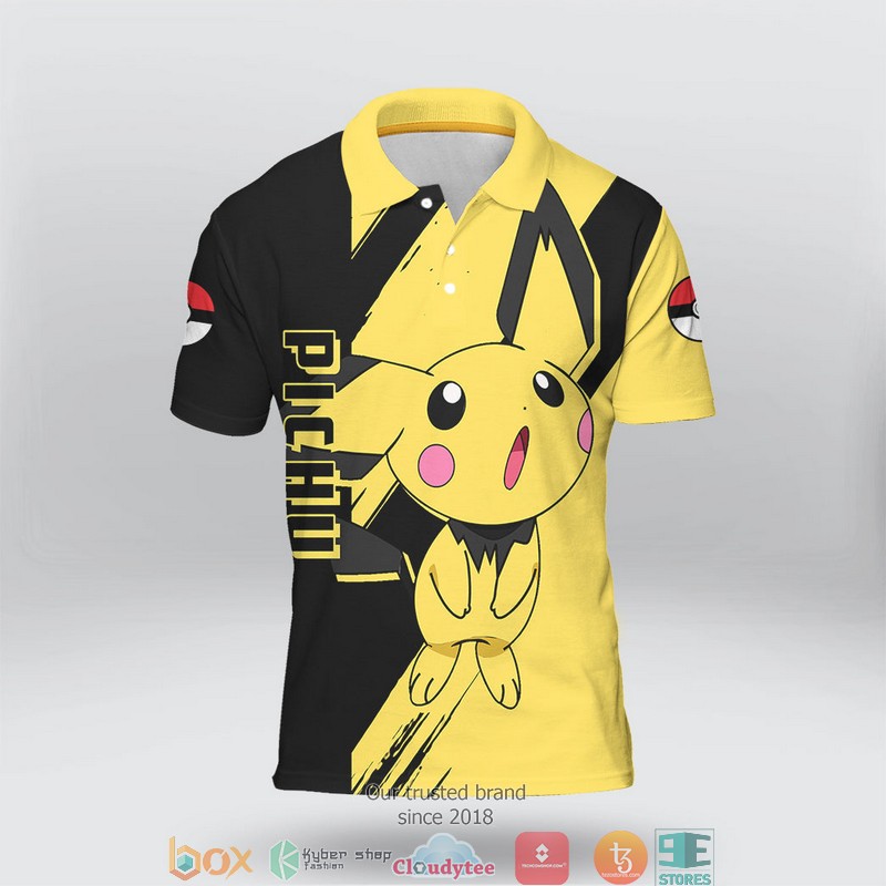 Pokemon Pichu Polo Shirt 2 Pokemon Pichu Polo Shirt 1