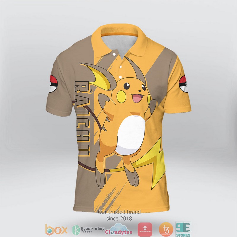 Pokemon Raichu Polo Shirt 2 Pokemon Raichu Polo Shirt 1
