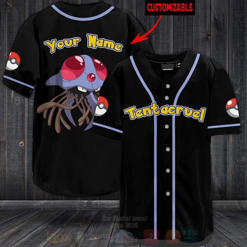 Pokemon Tentacruel Personalized Baseball Jersey