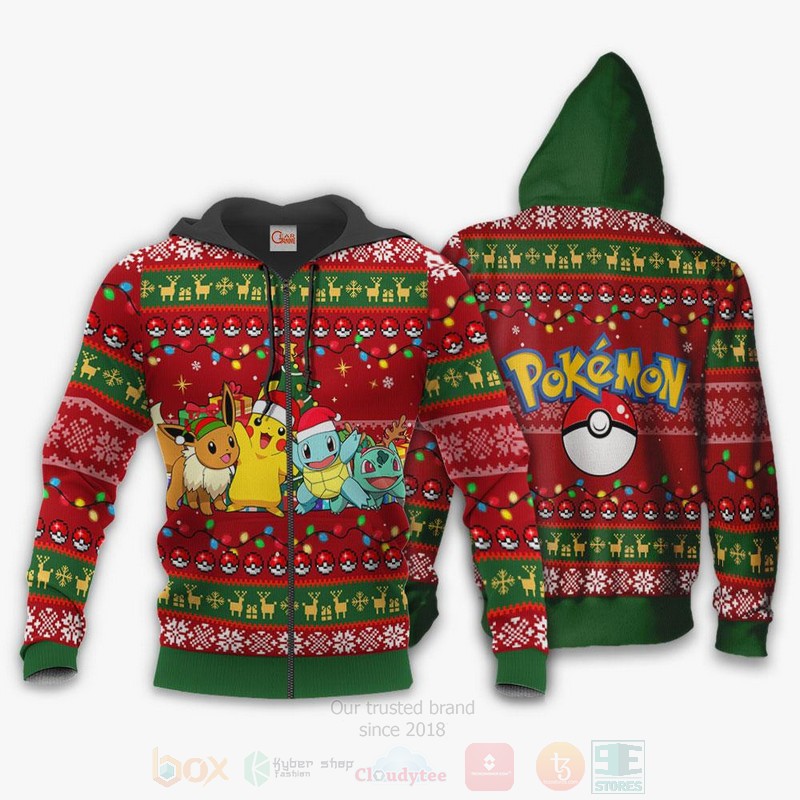 BEST Pokemons Anime Sweater, 3D Hoodie 2 Pokemons Anime Christmas Sweater 1