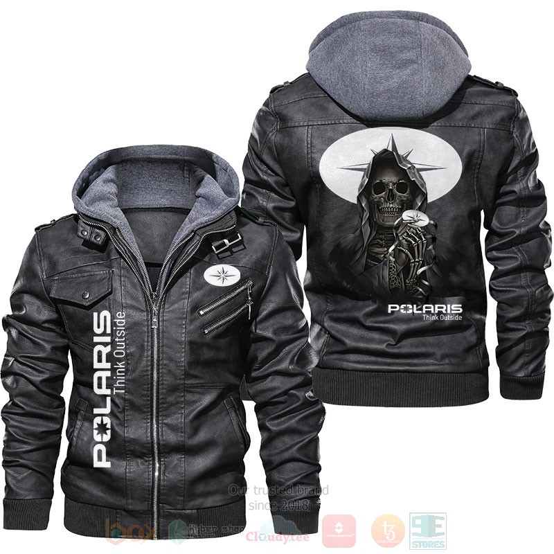 Polaris Thin Outside Skull Leather Jacket