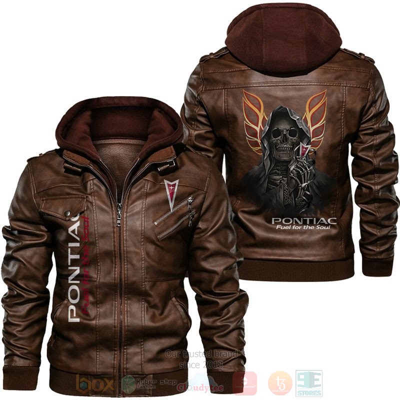 Pontiac Fuel For The Soul Skull Leather Jacket 1