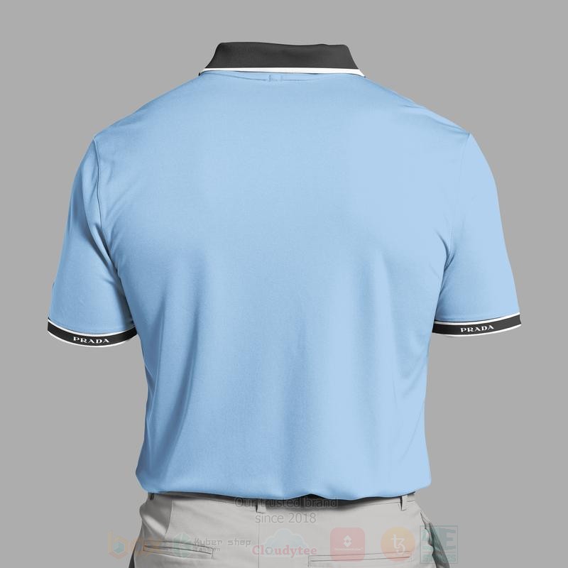 BEST Prada Blue All Over Print 3D Polo Shirt 5 Prada Blue Polo Shirt 1 2 3 4