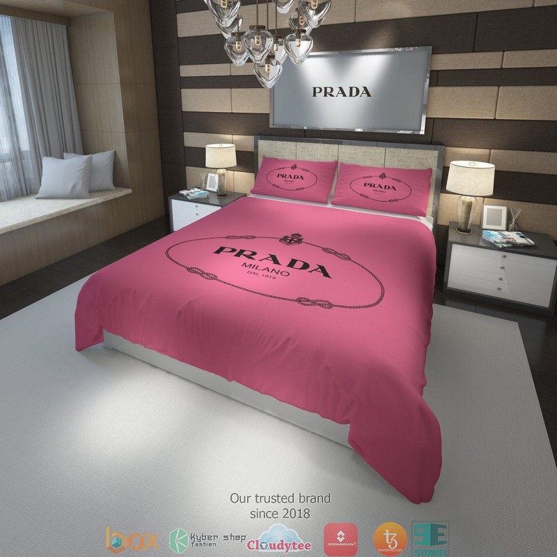 Prada Milano Pink Duvet cover bedding set