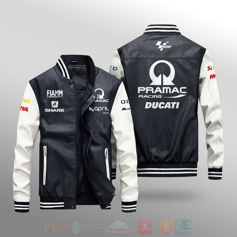 Pramac Racing Motogp Team Leather Bomber Jacket