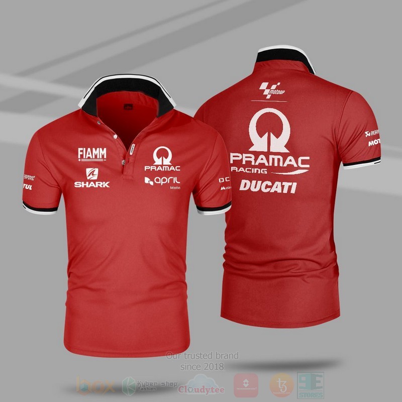 BEST Pramac Racing Motogp Team Premium All Over Print Polo Shirt 6 Pramac Racing Motogp Team Premium Polo Shirt 1 2 3 4 5