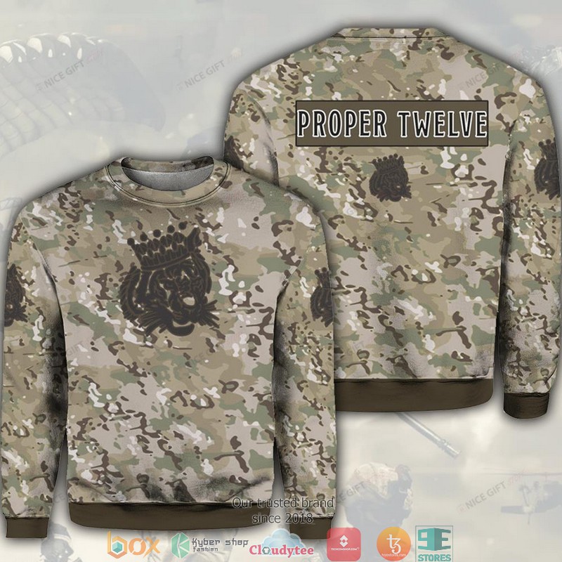 Proper No Twelve Camouflage Crewneck Sweatshirt
