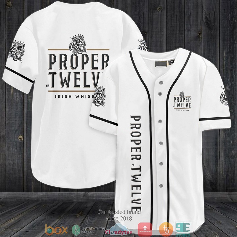 Proper No Twelve Irish Whiskey Baseball Jersey Shirt