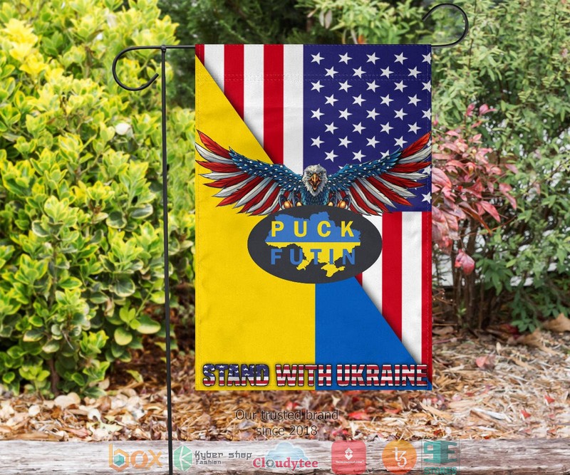 Puck Putin United For Ukraine Stand With Ukraine Eagle Flag 2 Puck Putin United For Ukraine Stand With Ukraine Eagle Flag 1