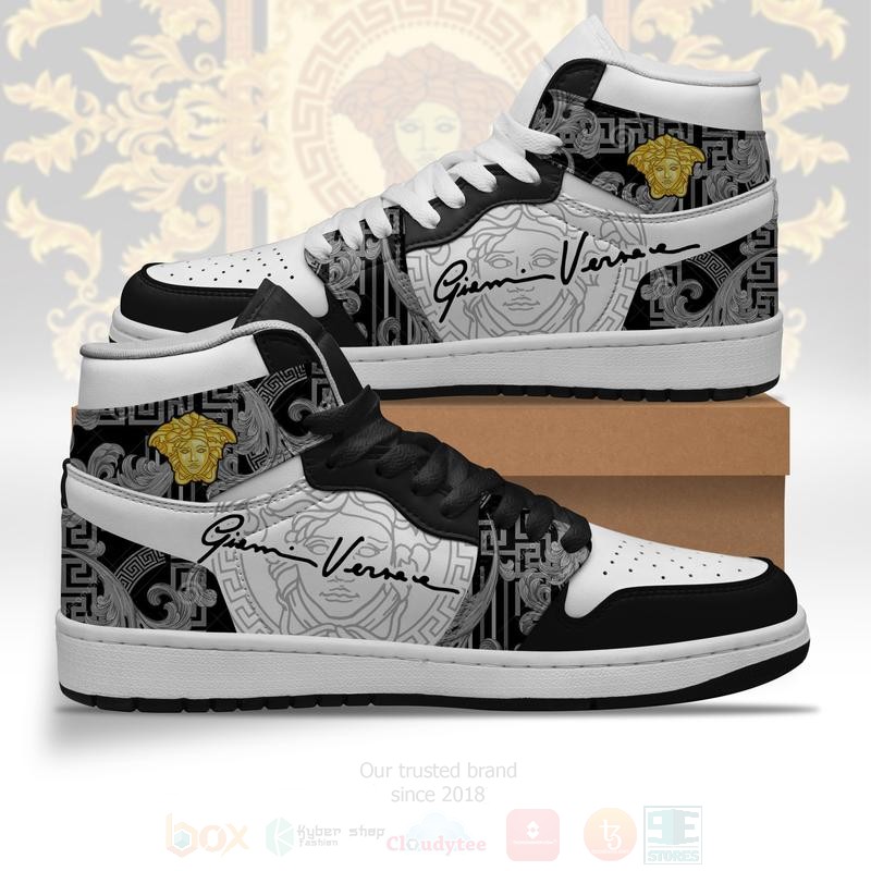Versace Air Jordan High Top Shoes