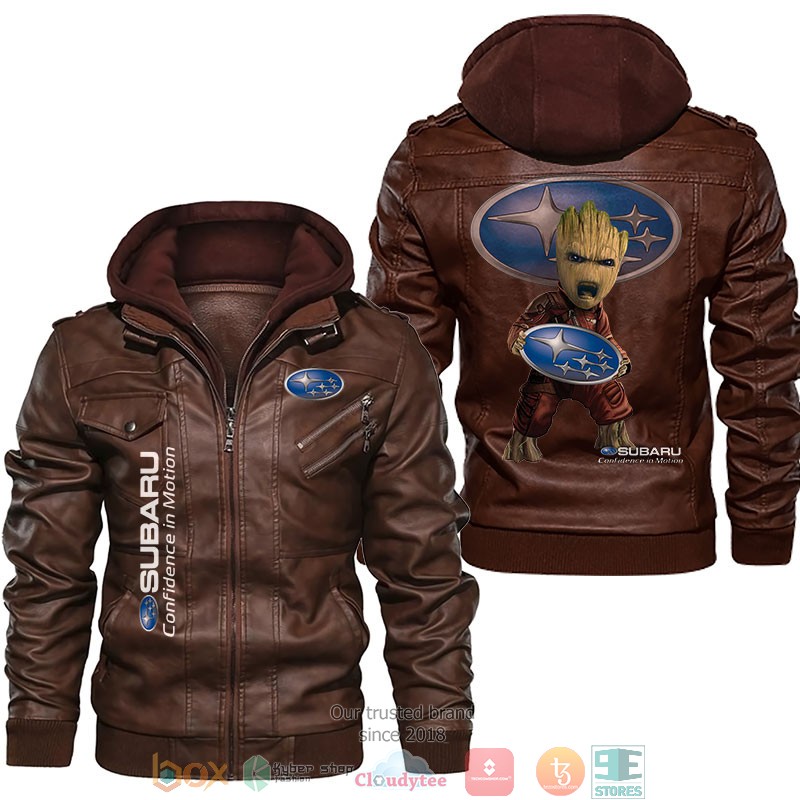 Subaru Baby Groot Leather Jacket 2 Subaru Baby Groot Leather Jacket 1