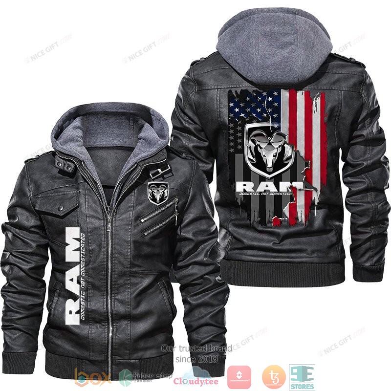 RAM US Flag Leather Jacket