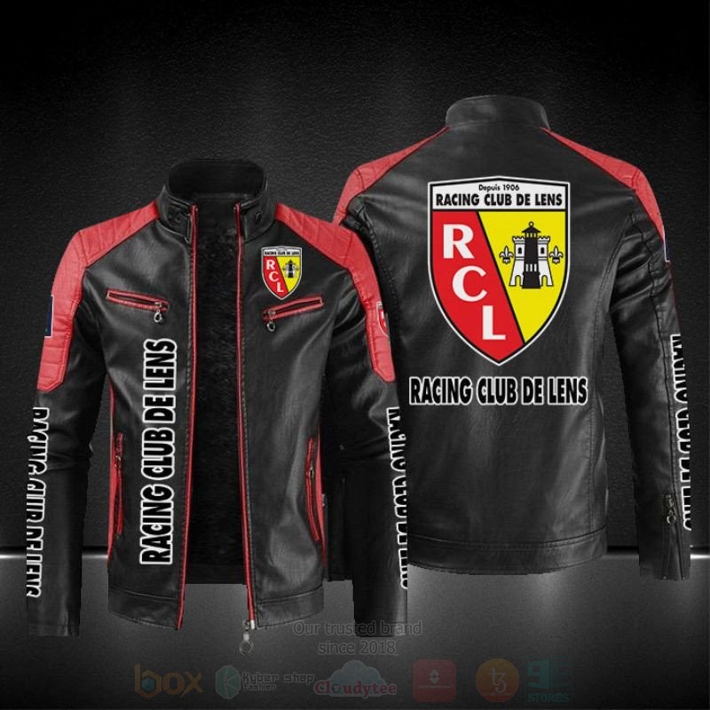 BEST Racing Club de Lens PU Leather Jacket 9 Racing Club de Lens Leather Jacket