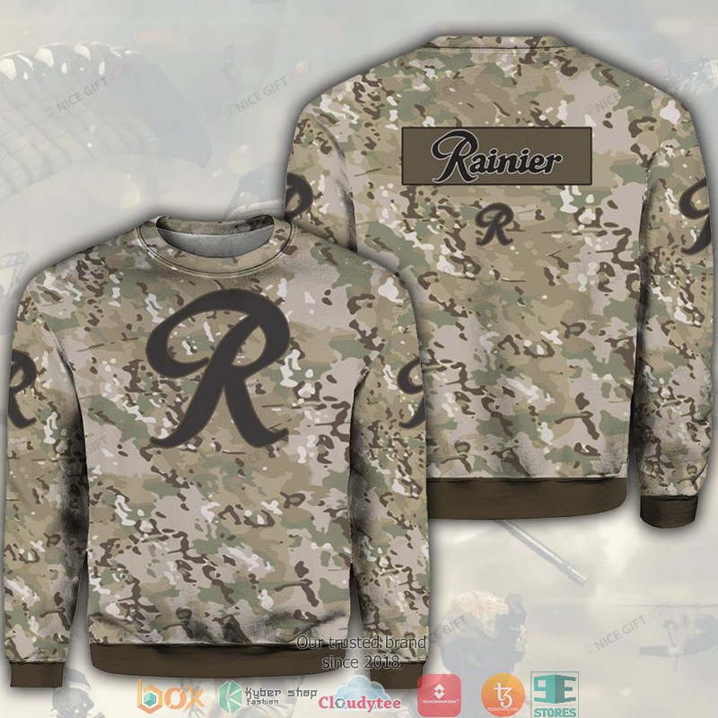 Rainier Camouflage Crewneck Sweatshirt 1 Rainier Camouflage Crewneck Sweatshirt