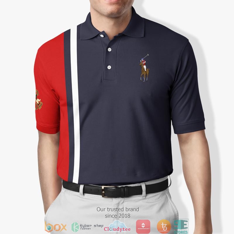 Ralph Lauren Red Navy Polo Shirt 5 Ralph Lauren Red Navy Polo Shirt