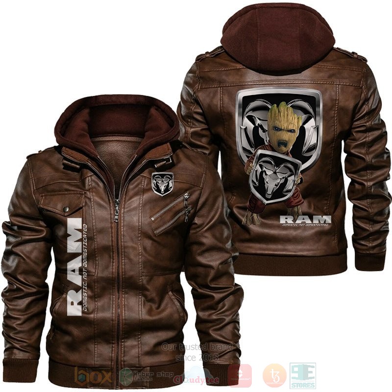 Ram Dodge Baby Groot Leather Jacket 1
