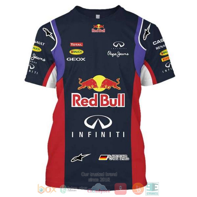NEW Red Bull Infiniti 3EOX dark blue 3D shirt, hoodie 6 Red Bull Infiniti 3EOX dark blue 3D shirt hoodie 1 2 3 4 5