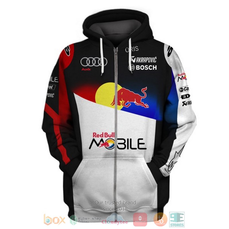 NEW Red Bull Mobile Audi Bosch black white 3D shirt, hoodie 14 Red Bull Mobile Audi Bosch black white 3D shirt hoodie