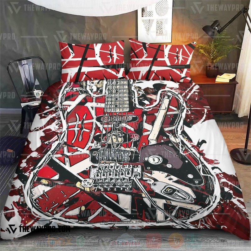 Red Frankenstrat Custom Bedding Set 1
