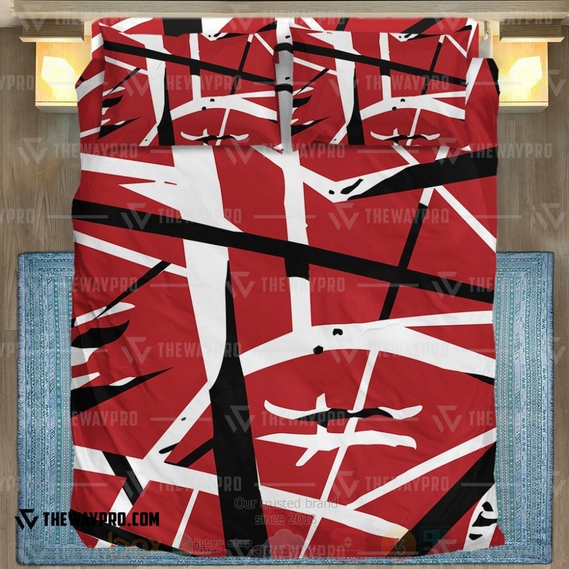 BEST Red Frankenstrat Strings Duvet Cover Bed Sets 4 Red Frankenstrat Strings Custom Bedding Set 1 2 3