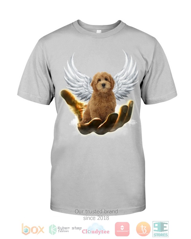 Red Goldendoodle Golden Hand Heaven Wings 2D shirt hoodie
