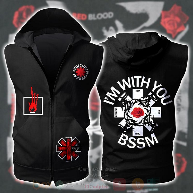 Red Hot Chili Peppers Im With You Bssm Vest Zip Up Hoodie