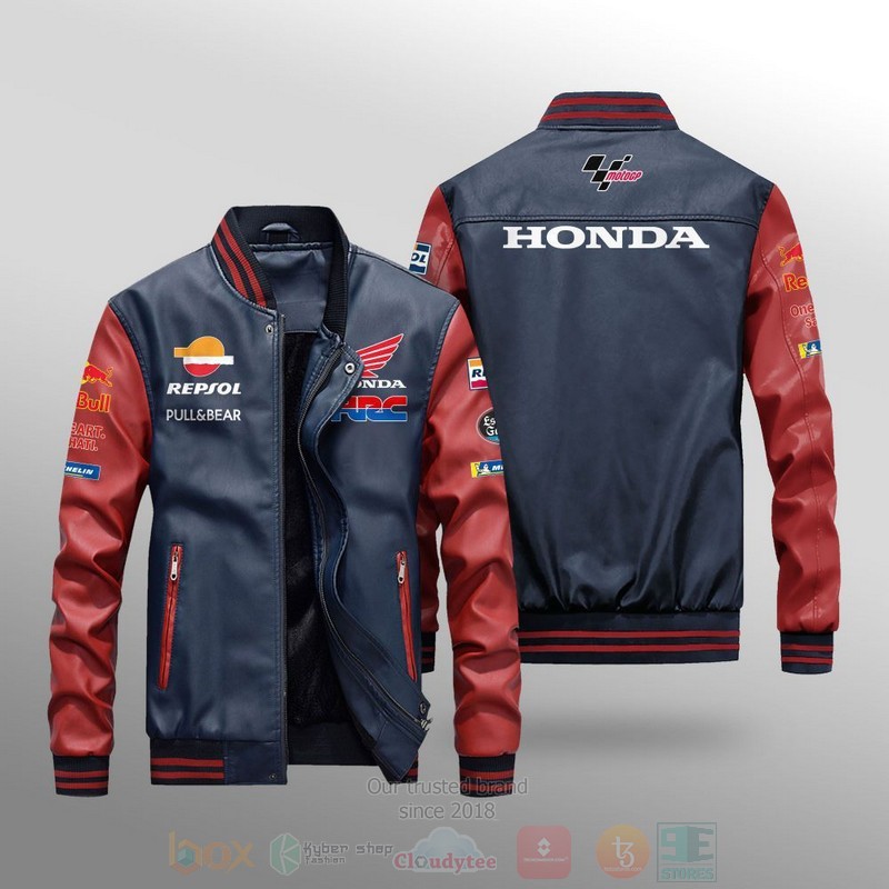 Repsol Honda Motogp Team Leather Bomber Jacket 1