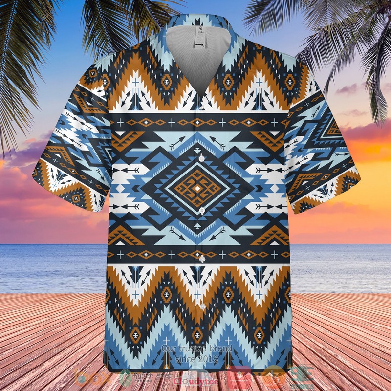 HOT Retro Colors Tribal Seamless Hawaiian Shirt 3 Retro Colors Tribal Seamless Hawaiian Shirt