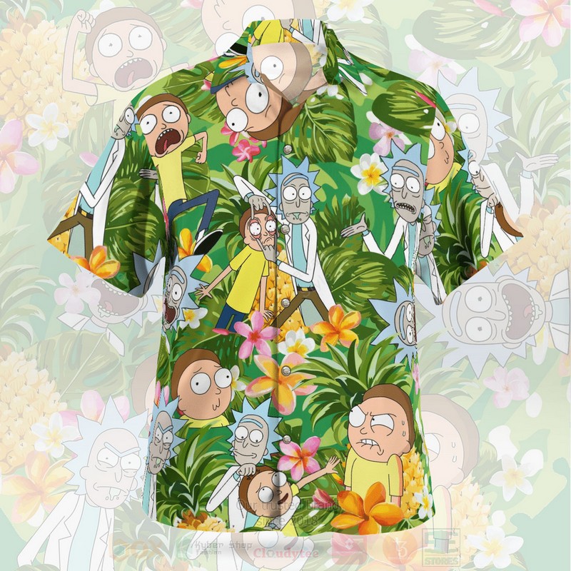 Rick and Morty Hawaiian Shirt