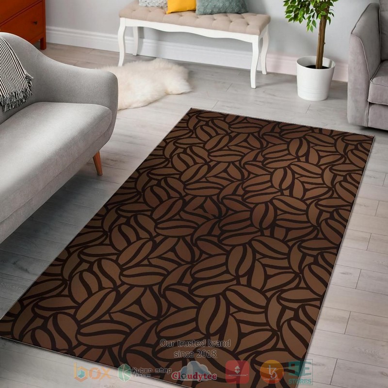 Roasted coffee bean art Rug