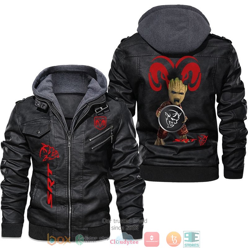 SRT Red Baby Groot Leather Jacket