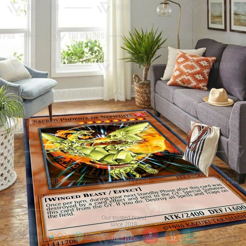 Sacred Phoenix Of Nephthys Rectangle Rug